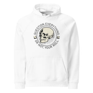 Question Everything Bk - Unisex eco hoodie